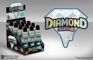 Lava Diamond Slime Package Design & Illustration