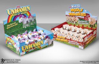Unicorn / Wooly Walkers Package Design & Illustration