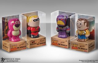 Pixar Bots Package Design & Illustration