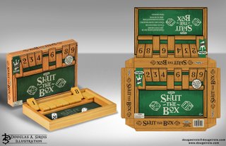 Shut The Box Package Design & Illustration